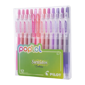 Lápices Tinta Gel Pilot Poplol Unicorn 0.7mm 12 colores - Imagen 1