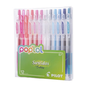 Lápices Tinta Gel Pilot Poplol Marshmallow 0.7mm 12 colores - Imagen 1