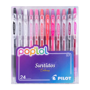 Lápices Tinta Gel Pilot Poplol Bubblegum 0.7mm 24 colores - Imagen 1